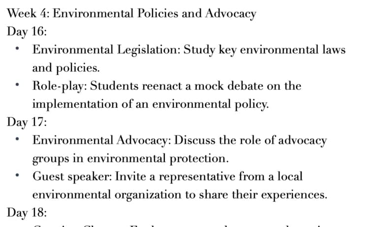 environmental conservation advocacy